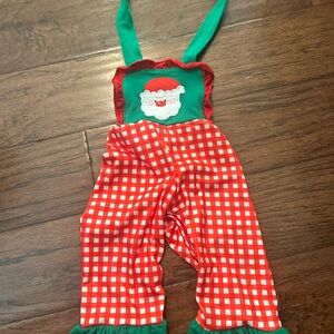 A Classy Chic Boutique Red Checkered Kids Overalls